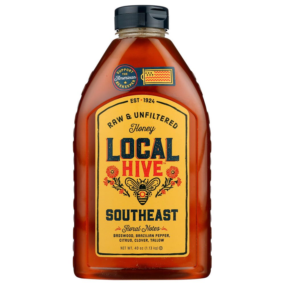 LOCAL HIVE: Southeast Raw and Unfiltered Honey, 40 oz - #tag1# - #tag2#
