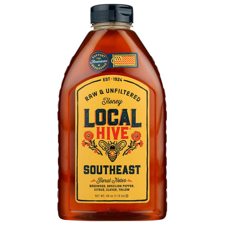 LOCAL HIVE: Southeast Raw and Unfiltered Honey, 40 oz - #tag1# - #tag2#