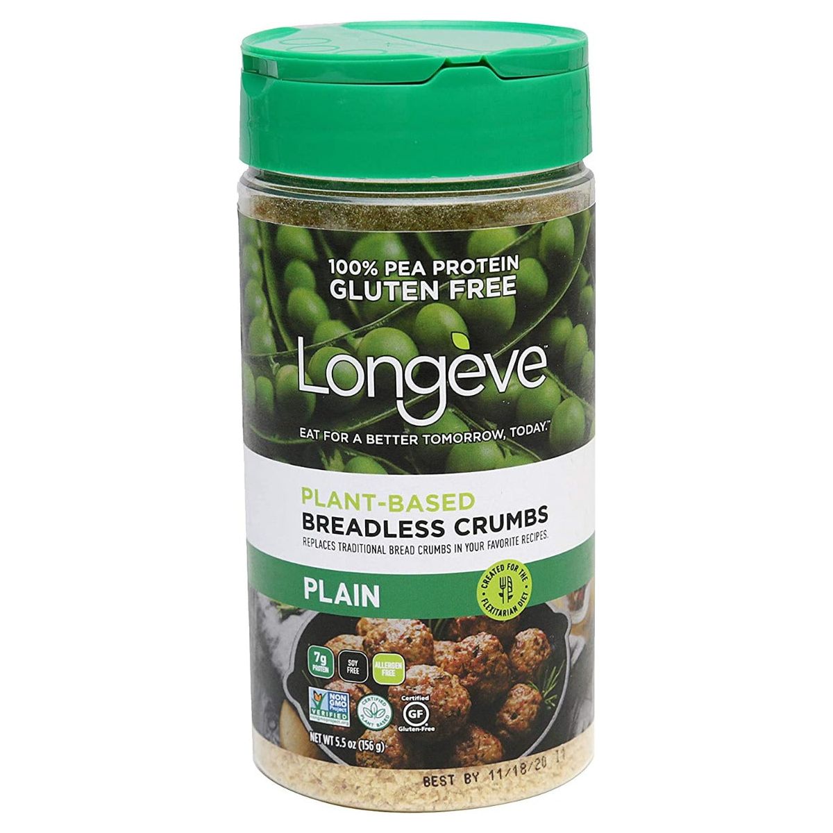 LONGEVE BRANDS: Plain Plant-Based Breadless Crumbs, 5.5 oz - #tag1# - #tag2#