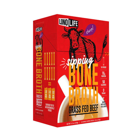 LONOLIFE: Grass Fed Beef Bone Broth, 5.3 oz - #tag1# - #tag2#