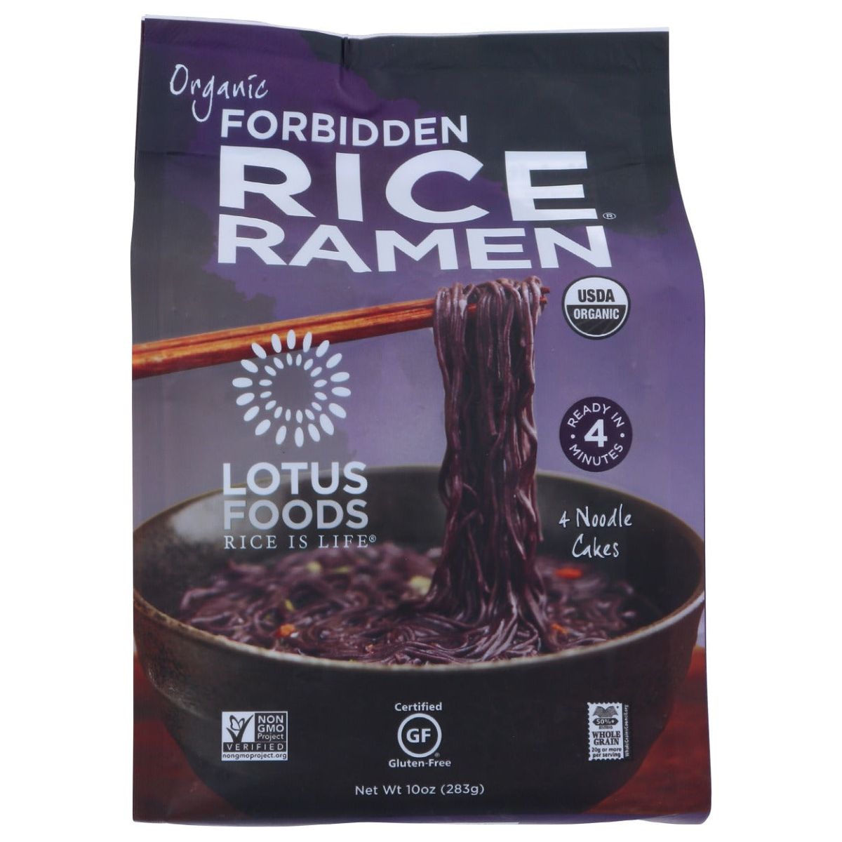 LOTUS FOODS: Forbidden Rice Ramen Pack of 4 , 10 oz - #tag1# - #tag2#