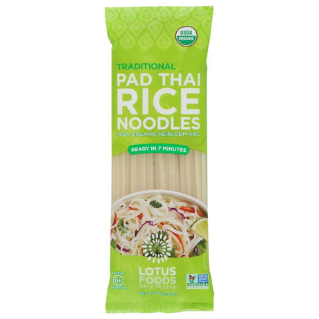 LOTUS FOODS: Pad Thai Rice Noodles Organic Traditional, 8 oz - Sunshine Co Op. - #tag1# - #tag2# - #tag3# - #tag4#