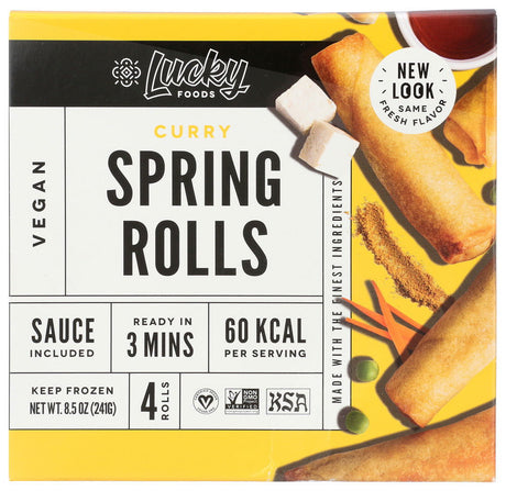 LUCKY: Curry Spring Rolls, 8.5 oz - #tag1# - #tag2#