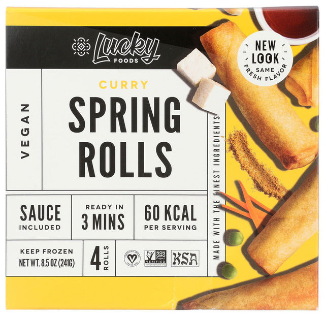 LUCKY: Curry Spring Rolls, 8.5 oz - #tag1# - #tag2#