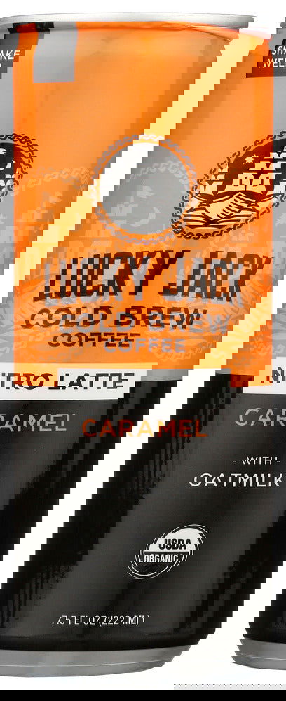 LUCKY JACK: Nitro Coffee Caramel Latte With Oatmilk Coffee, 7.5 fo - #tag1# - #tag2#