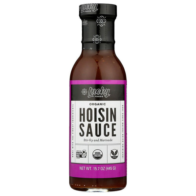LUCKY: Organic Hoisin Sauce, 15.7 oz - #tag1# - #tag2#