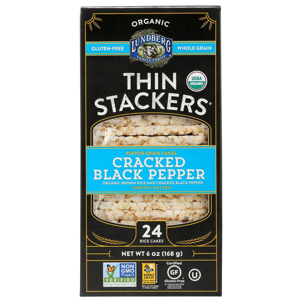 LUNDBERG: Cracked Black Pepper Thin Stacker, 6 oz - #tag1# - #tag2#
