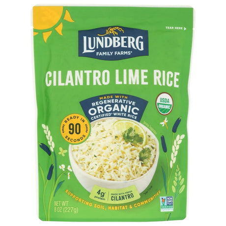 LUNDBERG: Organic 90 Second Cilantro Lime Rice, 8 oz - #tag1# - #tag2#
