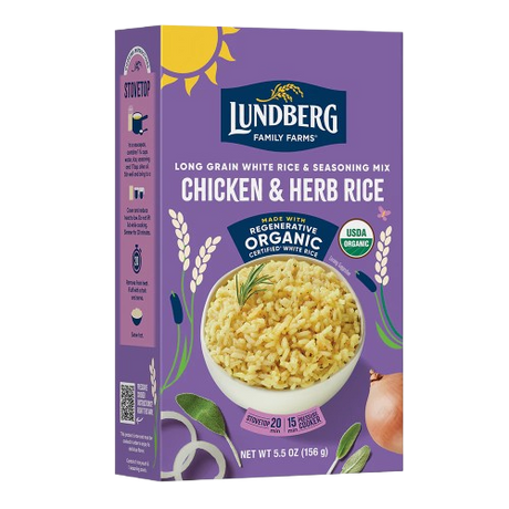 LUNDBERG: Organic Chicken and Herb Rice, 5.5 oz - #tag1# - #tag2#