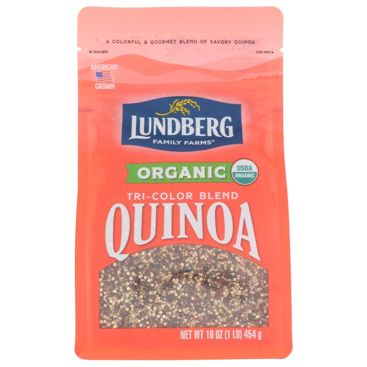 LUNDBERG: Organic Tri Color Blend Quinoa, 1 lb - #tag1# - #tag2#