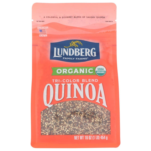 LUNDBERG: Organic Tri Color Blend Quinoa, 1 lb - #tag1# - #tag2#