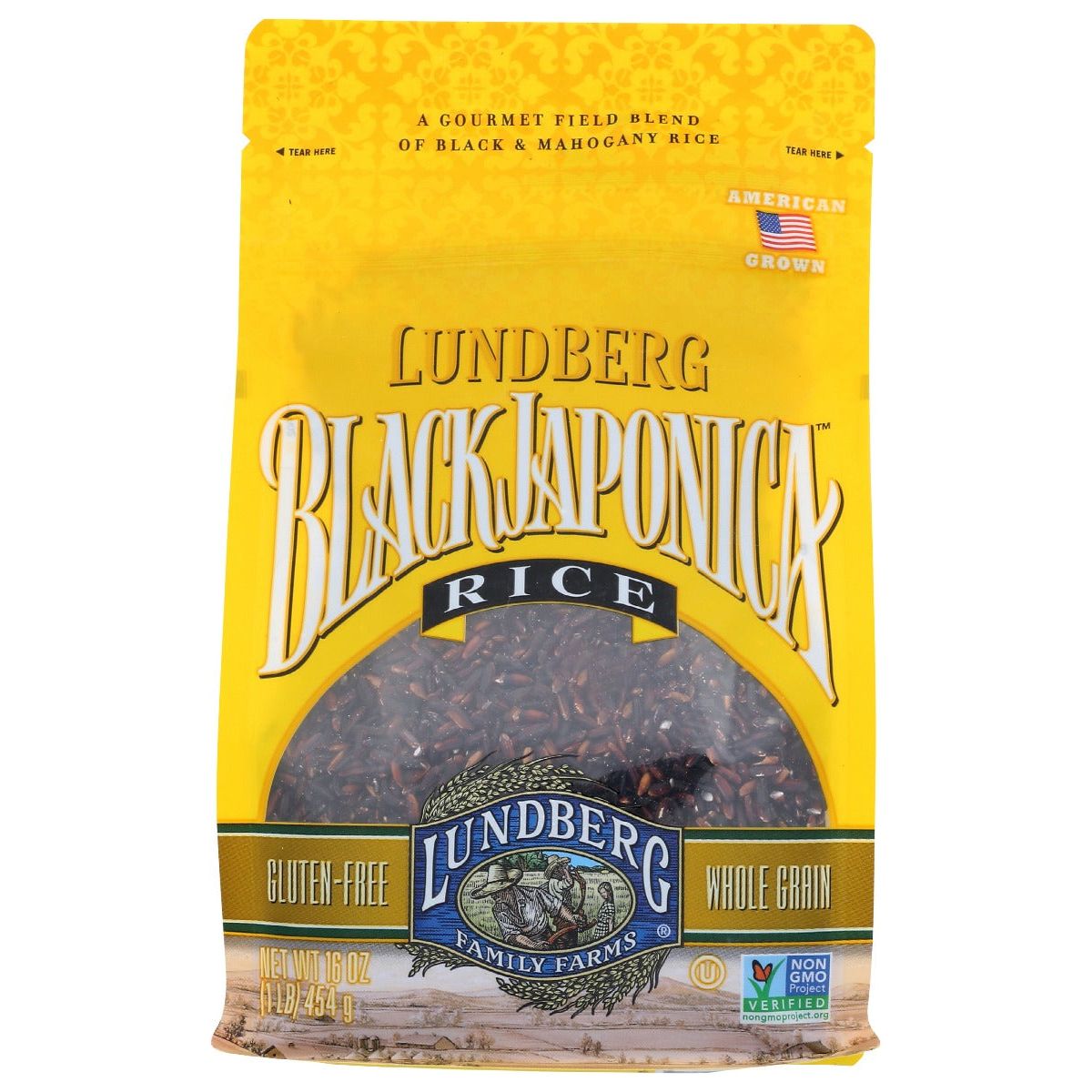 LUNDBERG: Rice Blck Ntrl Japonica Gf, 16 oz - #tag1# - #tag2#