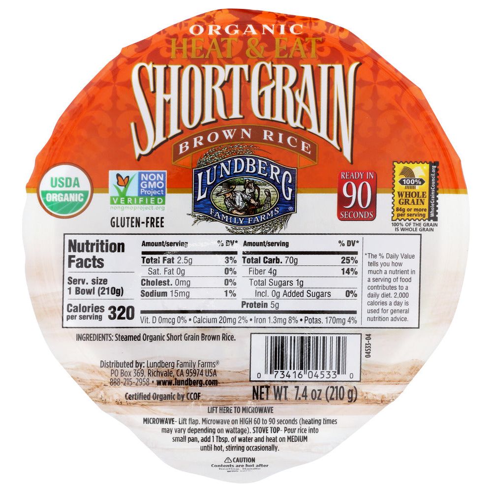 LUNDBERG: Rice Bowl Rte Shrt Grn Brwn, 7.4 oz - #tag1# - #tag2#