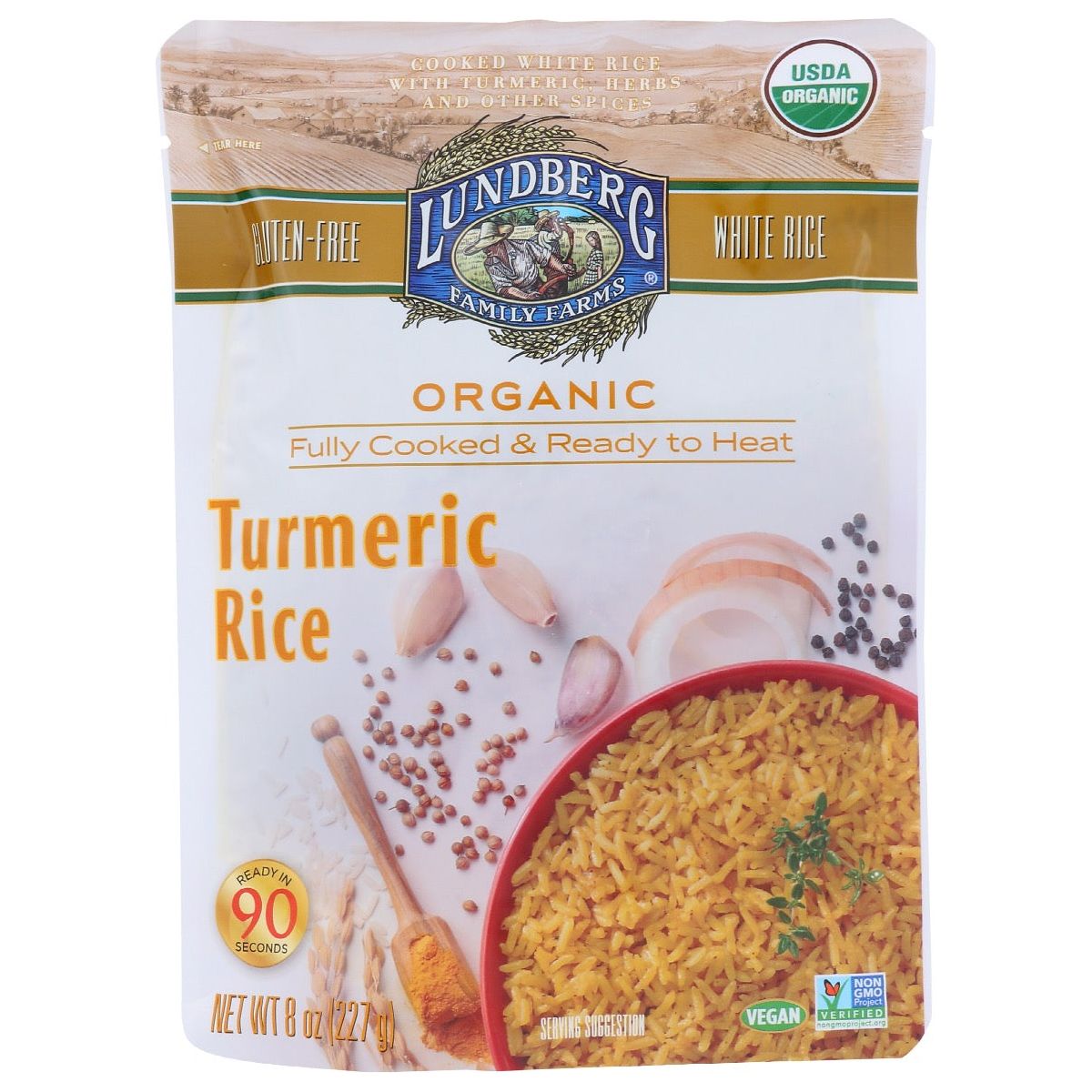 LUNDBERG: Rice Tumeric Org, 8 oz - #tag1# - #tag2#