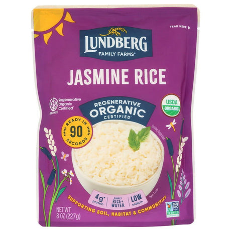 LUNDBERG: White Jasmine Thai  Hom Mali Rice, 8 oz - Sunshine Co Op. - #tag1# - #tag2# - #tag3# - #tag4#