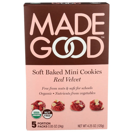 MADEGOOD: Red Velvet Soft Baked Mini Cookies, 4.25 oz - #tag1# - #tag2#