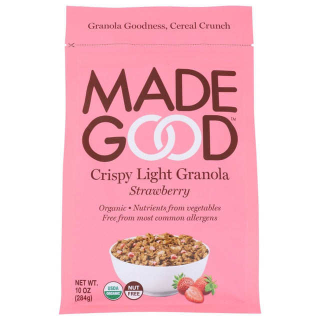 MADEGOOD: Strawberry Crispy Light Granola, 10 oz - #tag1# - #tag2#