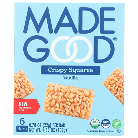 MADEGOOD: Vanilla Crispy Squares, 4.68 oz - #tag1# - #tag2#