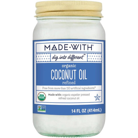 MADE WITH: Oil Coconut Refined Org, 14 fo - #tag1# - #tag2#