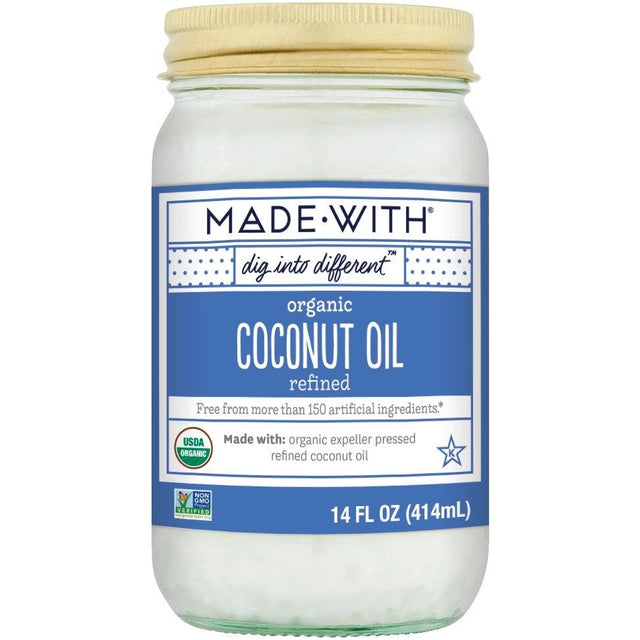 MADE WITH: Oil Coconut Refined Org, 14 fo - #tag1# - #tag2#