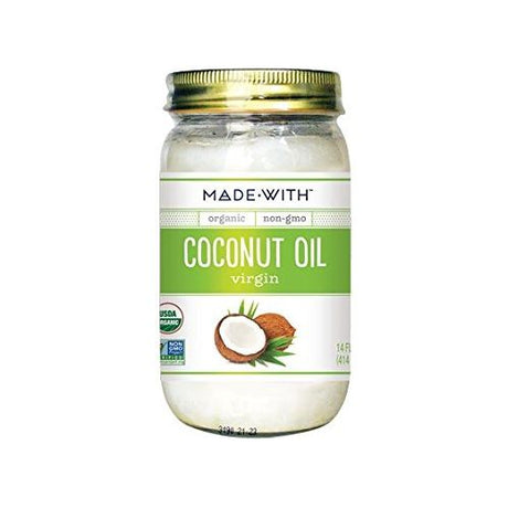 MADE WITH: Oil Coconut Virgin Org, 14 fo - #tag1# - #tag2#