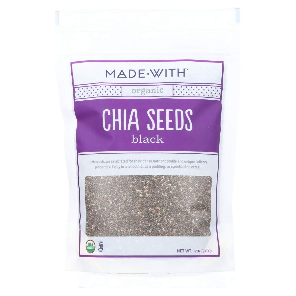 MADE WITH: Organic Chia Seeds Black, 12 oz - Sunshine Co Op. - #tag1# - #tag2# - #tag3# - #tag4#