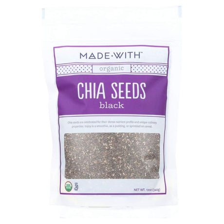 MADE WITH: Organic Chia Seeds Black, 12 oz - Sunshine Co Op. - #tag1# - #tag2# - #tag3# - #tag4#