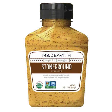 MADE WITH: Organic Stoneground Mustard, 9 oz - Sunshine Co Op. - #tag1# - #tag2# - #tag3# - #tag4#