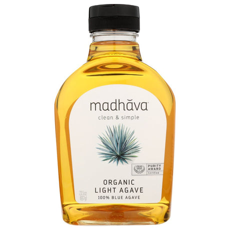 MADHAVA: Organic Golden Light Blue Agave, 23.5 oz - #tag1# - #tag2#