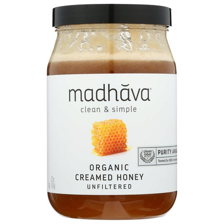 MADHAVA: Organic Very Raw Honey, 22 oz - #tag1# - #tag2#