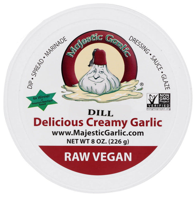 MAJESTIC GARLIC: Dill Delicious Creamy Garlic Spread, 8 oz - #tag1# - #tag2#