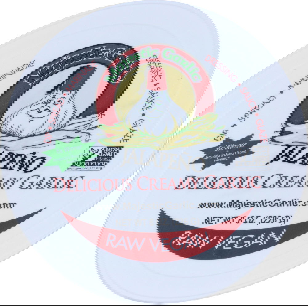 MAJESTIC GARLIC: Jalapeño Delicious Creamy Garlic Spread, 8 oz - #tag1# - #tag2#