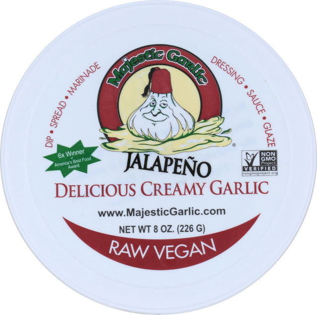 MAJESTIC GARLIC: Jalapeño Delicious Creamy Garlic Spread, 8 oz - #tag1# - #tag2#