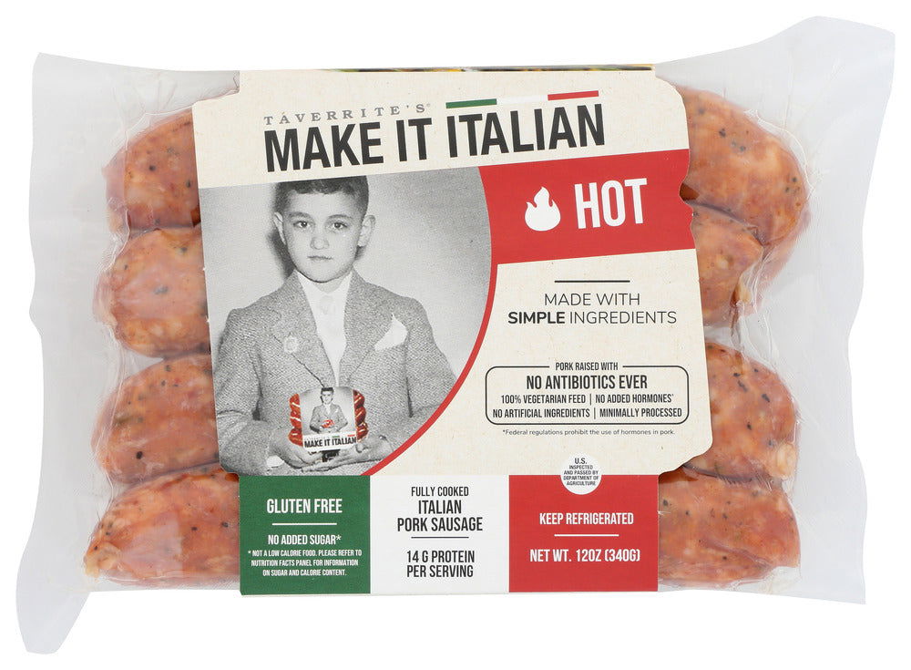 MAKE IT ITALIAN: Hot Italian Pork Sausage, 12 oz - #tag1# - #tag2#