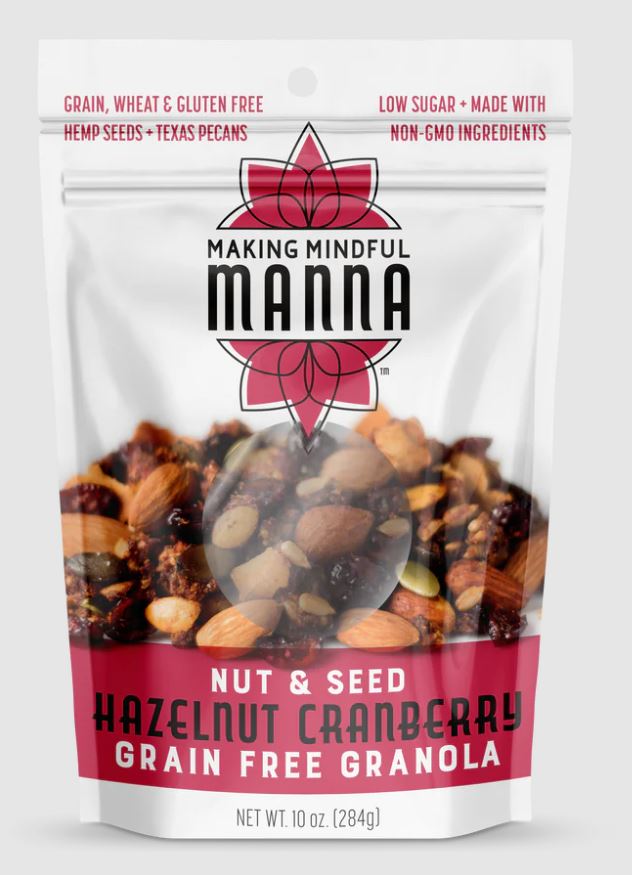 MAKING MINDFUL MANNA: Hazelnut Cranberry Granola, 10 oz - #tag1# - #tag2#
