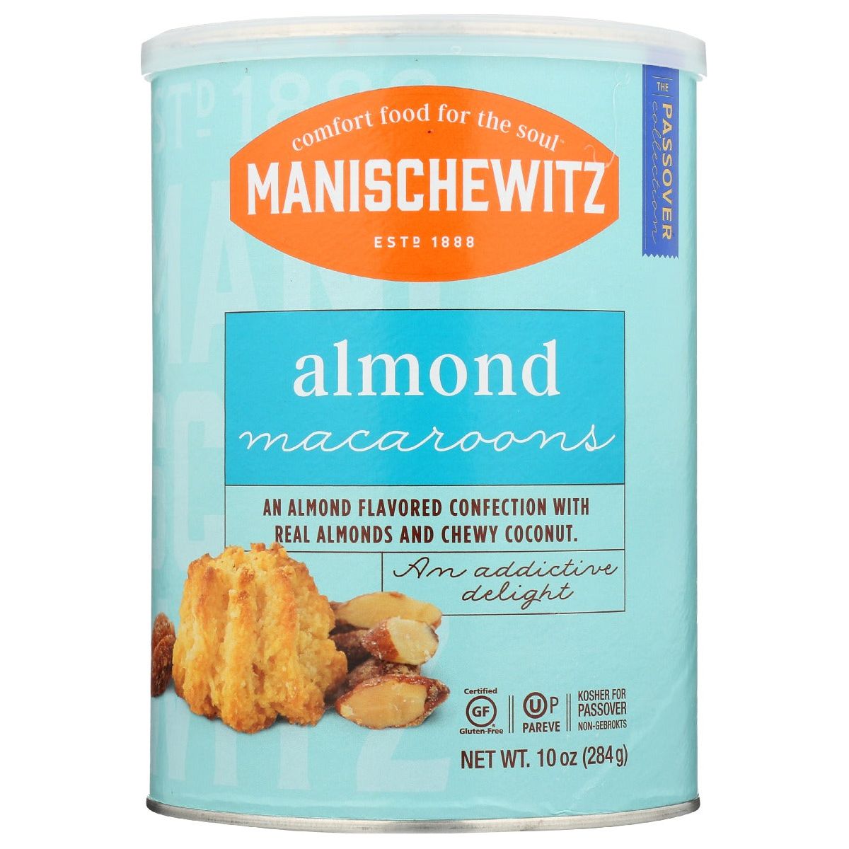 MANISCHEWITZ: Almond Macaroons Cookie, 10 oz - #tag1# - #tag2#