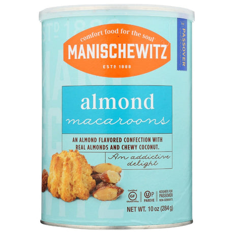MANISCHEWITZ: Almond Macaroons Cookie, 10 oz - #tag1# - #tag2#