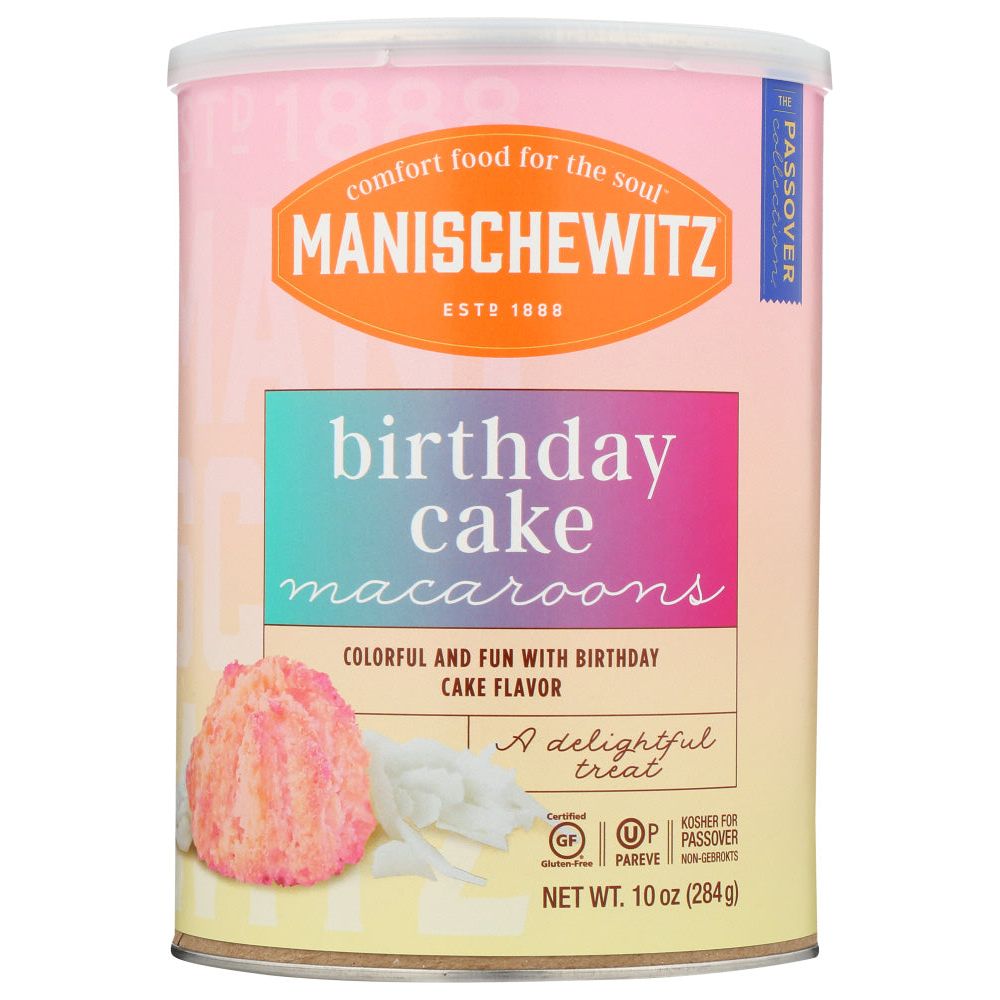 MANISCHEWITZ: Birthday Cake Macaroons, 10 oz - #tag1# - #tag2#