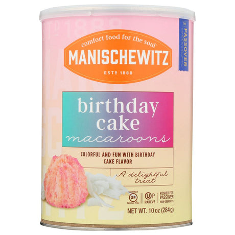 MANISCHEWITZ: Birthday Cake Macaroons, 10 oz - #tag1# - #tag2#