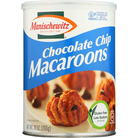 MANISCHEWITZ: Chocolate Chip Macaroons Cookie, 10 oz - #tag1# - #tag2#