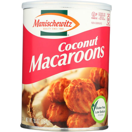 MANISCHEWITZ: Coconut Macaroons Cookie, 10 oz - #tag1# - #tag2#