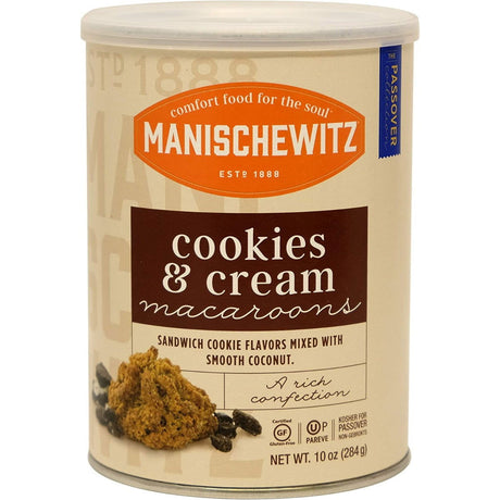 MANISCHEWITZ: Cookies N Cream Macaroons Cookie, 10 oz - #tag1# - #tag2#