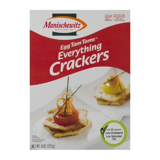 MANISCHEWITZ: Egg Tam Tams Everything Crackers, 8 oz - #tag1# - #tag2#