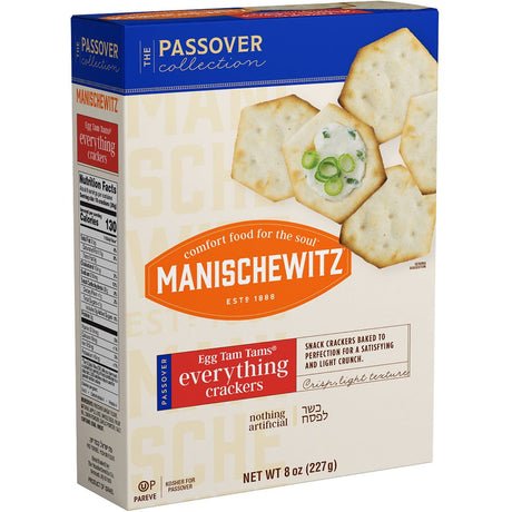 MANISCHEWITZ: Egg Tam Tams Everything Crackers, 8 oz - #tag1# - #tag2#