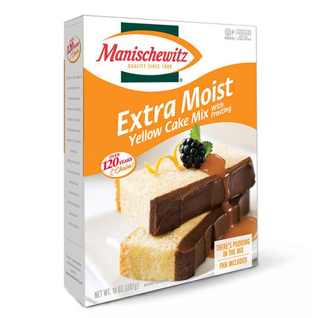 MANISCHEWITZ: Extra Moist Yellow Cake Mix, 14 oz - #tag1# - #tag2#