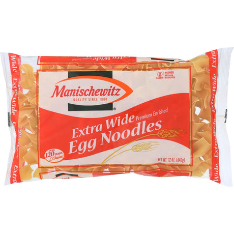 MANISCHEWITZ: Extra Wide Egg Noodles, 12 oz - Sunshine Co Op. - #tag1# - #tag2# - #tag3# - #tag4#