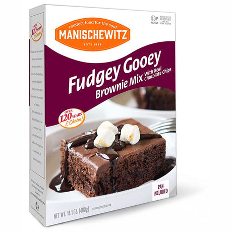 MANISCHEWITZ: Fudgey Gooey Brownie Mix, 14.1 oz - #tag1# - #tag2#