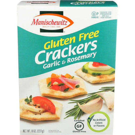 MANISCHEWITZ: Garlic And Rosemary Gluten Free Crackers, 8 oz - #tag1# - #tag2#