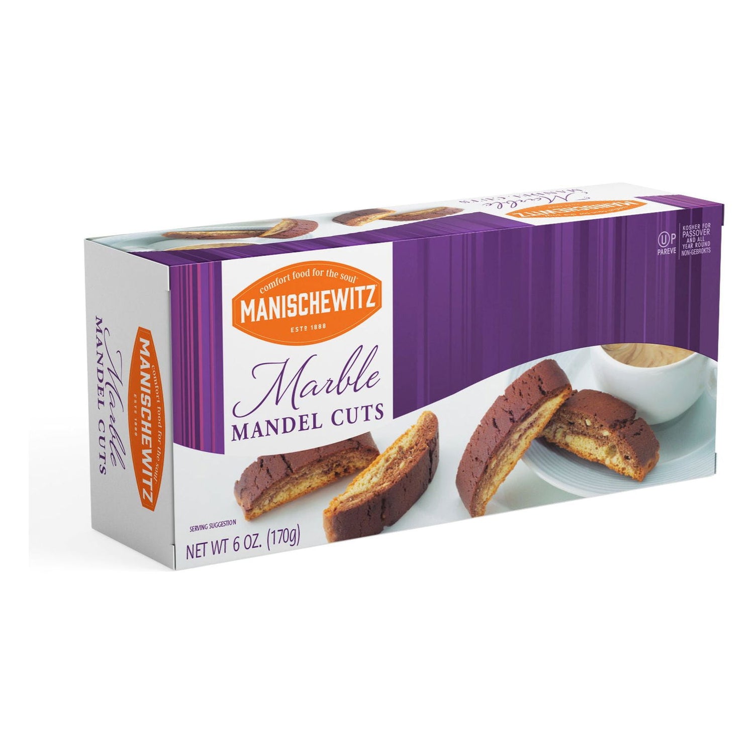 MANISCHEWITZ: Marble Mandel Cuts, 6 oz - #tag1# - #tag2#