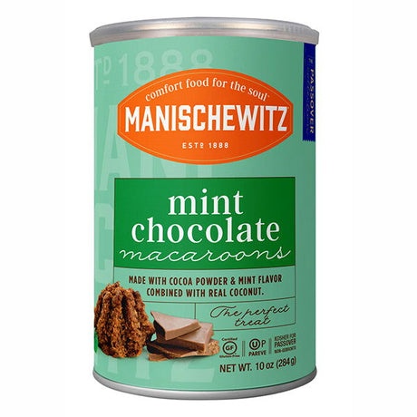 MANISCHEWITZ: Mint Chocolate Macaroons Cookie, 10 oz - #tag1# - #tag2#